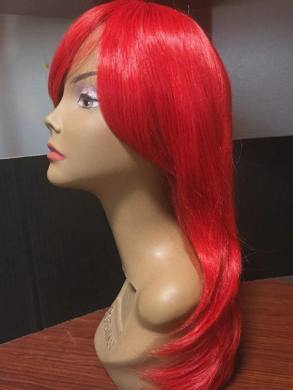 Red Synthetic Wig 20 inches